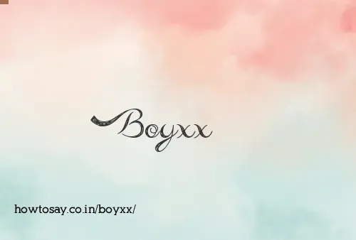 Boyxx