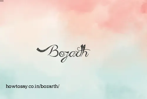 Bozarth