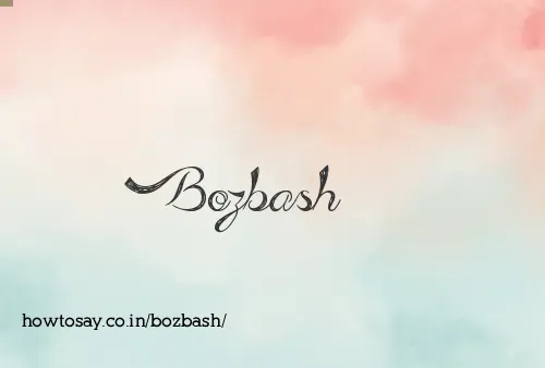 Bozbash