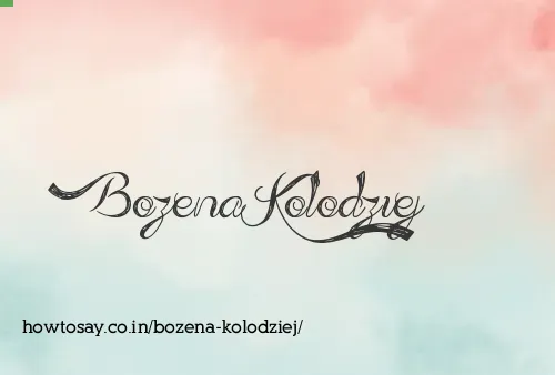 Bozena Kolodziej