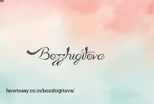 Bozzhigitova