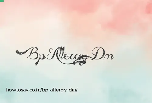 Bp Allergy Dm
