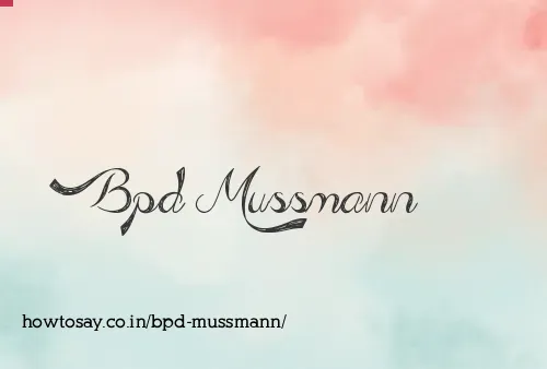 Bpd Mussmann