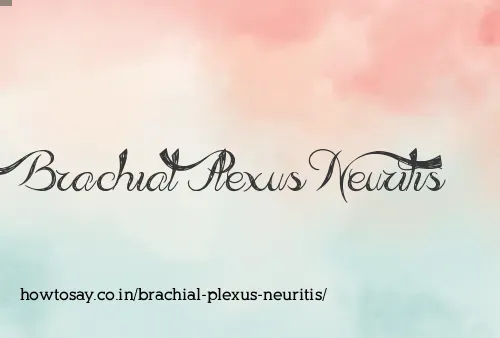 Brachial Plexus Neuritis