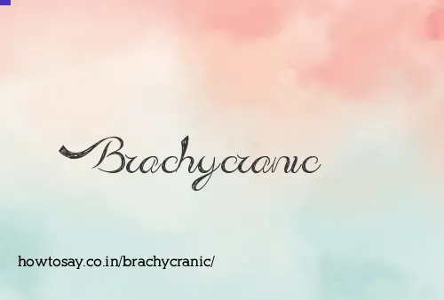Brachycranic