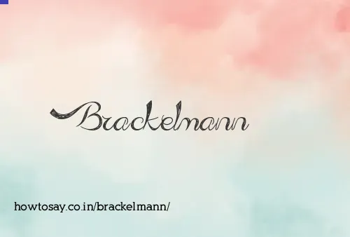 Brackelmann