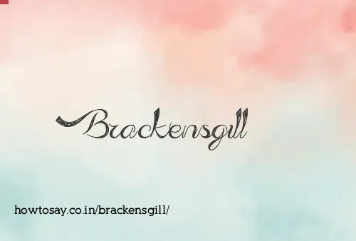 Brackensgill