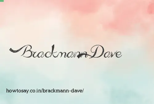 Brackmann Dave