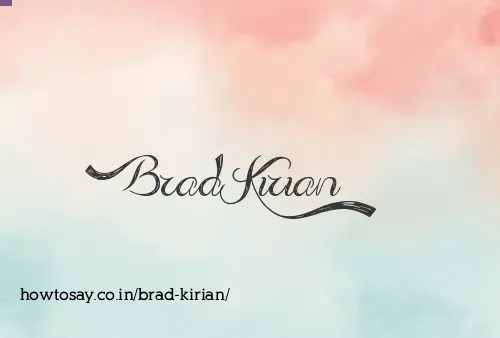 Brad Kirian