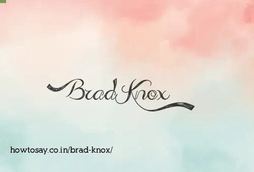 Brad Knox
