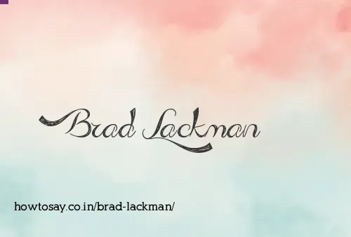 Brad Lackman