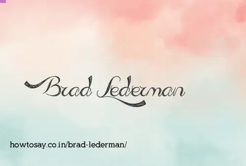 Brad Lederman