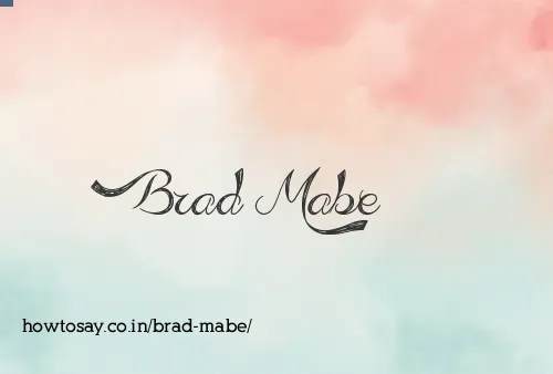 Brad Mabe