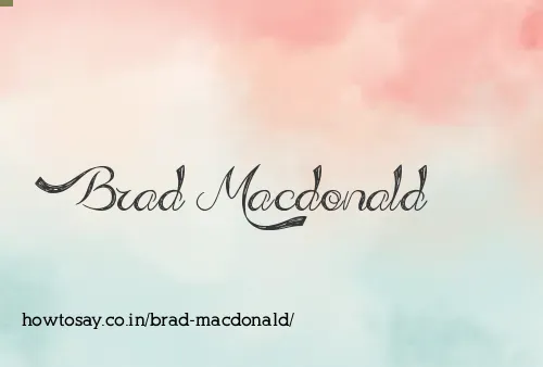 Brad Macdonald