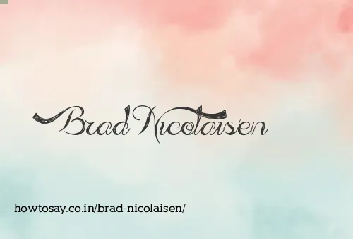 Brad Nicolaisen