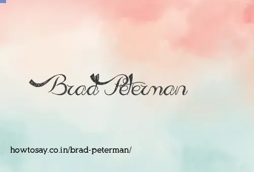 Brad Peterman