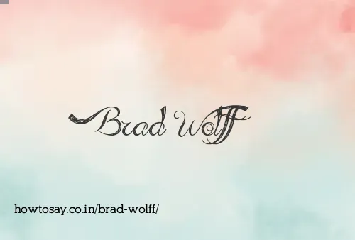Brad Wolff