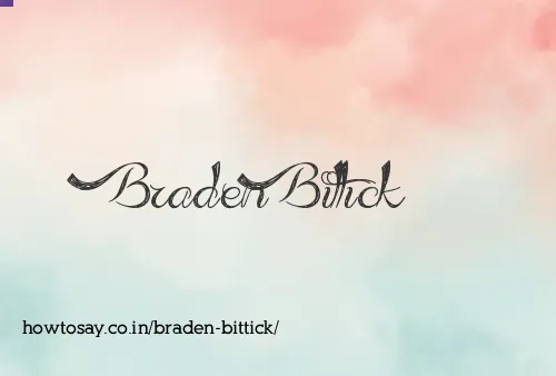 Braden Bittick