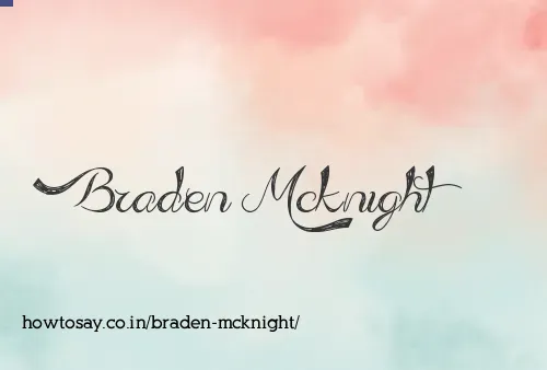 Braden Mcknight