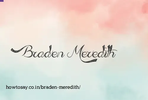 Braden Meredith