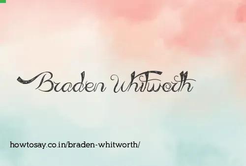 Braden Whitworth