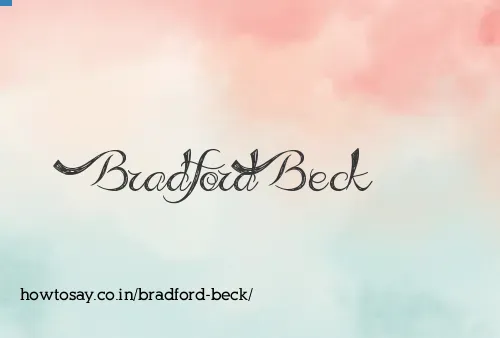 Bradford Beck