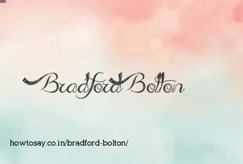Bradford Bolton