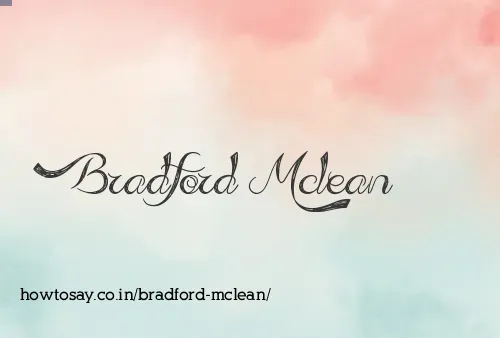 Bradford Mclean