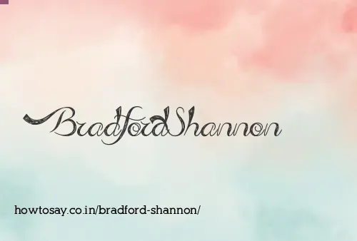 Bradford Shannon