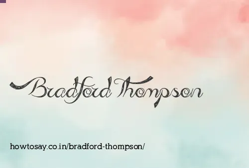 Bradford Thompson