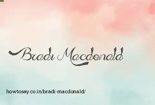 Bradi Macdonald