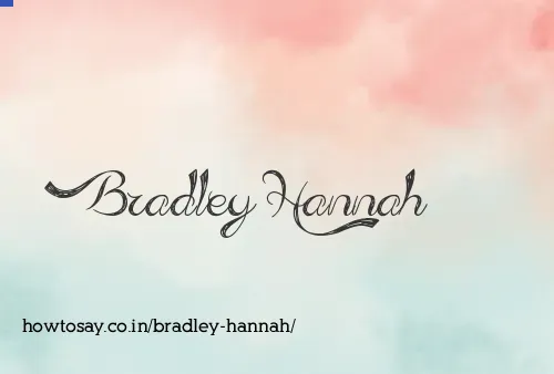 Bradley Hannah