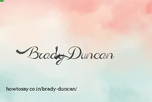 Brady Duncan