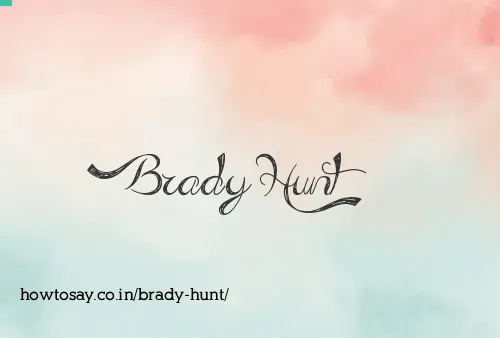 Brady Hunt