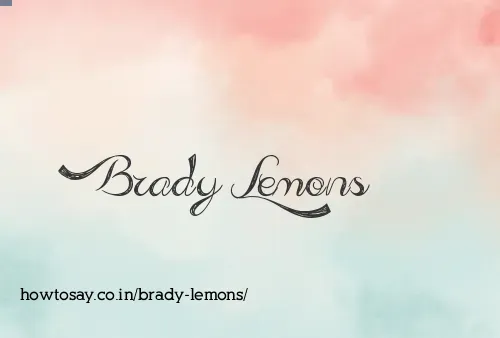 Brady Lemons