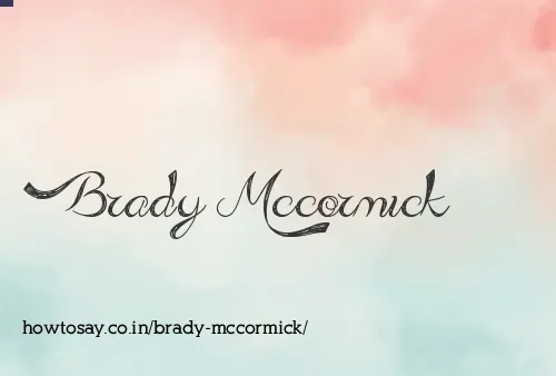 Brady Mccormick