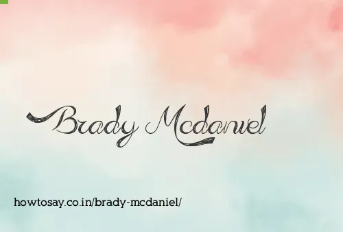 Brady Mcdaniel