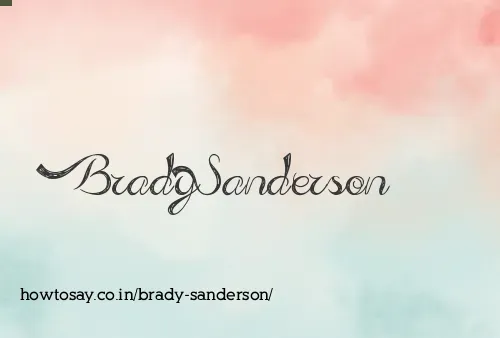 Brady Sanderson