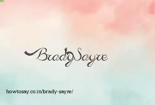 Brady Sayre