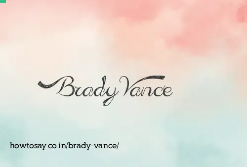 Brady Vance