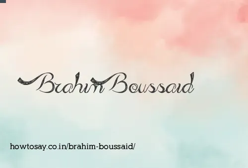 Brahim Boussaid