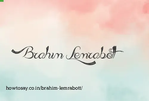 Brahim Lemrabott
