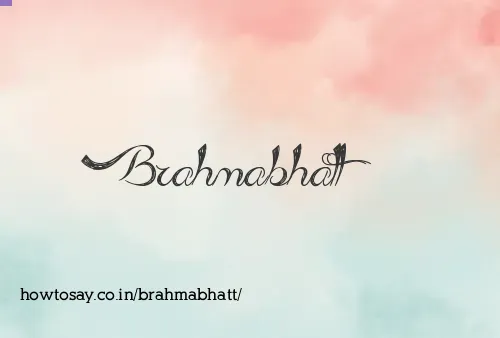 Brahmabhatt
