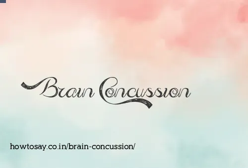 Brain Concussion