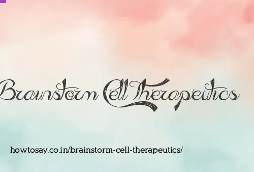 Brainstorm Cell Therapeutics