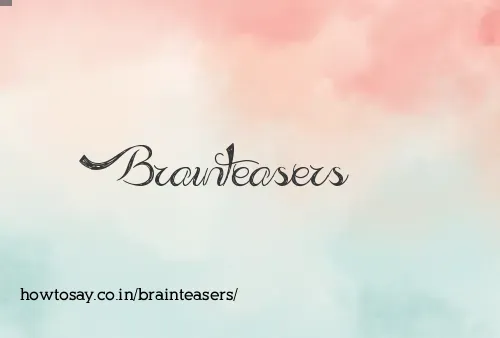 Brainteasers