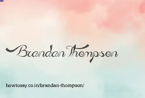 Brandan Thompson