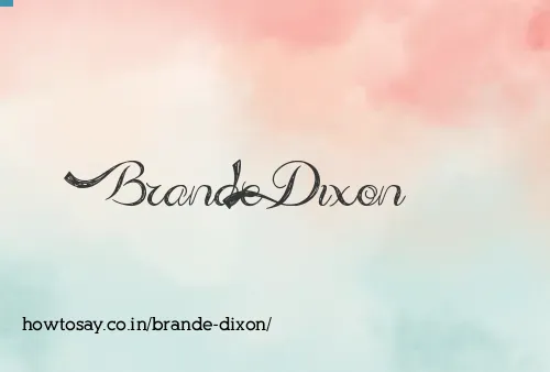 Brande Dixon
