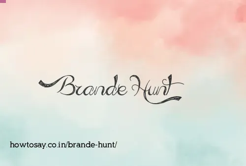 Brande Hunt