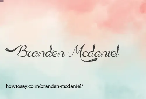 Branden Mcdaniel